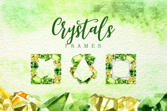 Aquarelle Yellow and Green Crystal Set: A Creative Toolkit