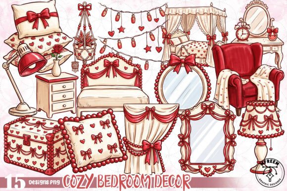 Cozy Bedroom Decor PNG: Your Ultimate Creative Asset