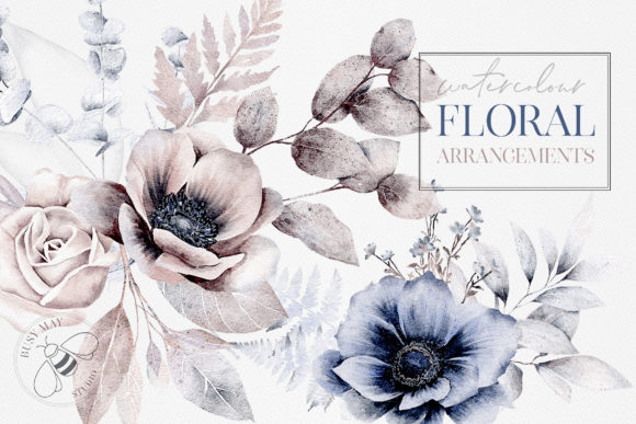 Elevate Projects with Watercolor Flower Arrangements