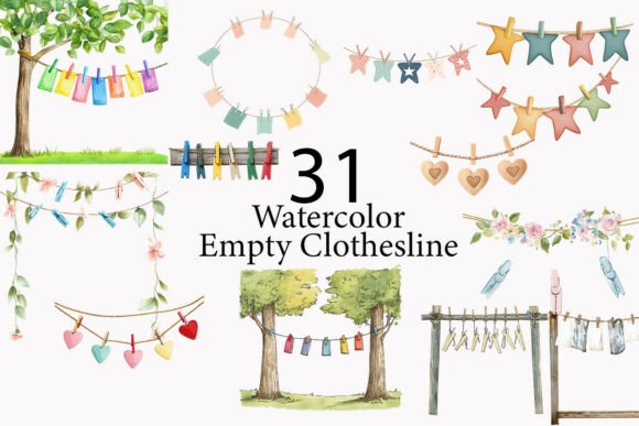 Empty Clothesline and Clothes Peg: Design with Everyday Charm