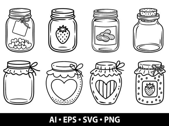 Mason Jar SVG Bundle: Crafting Rustic Charm with Vector Precision
