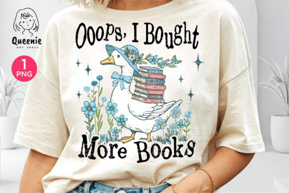 Ooops, I Bought More Books: A Silly Goose Design Asset