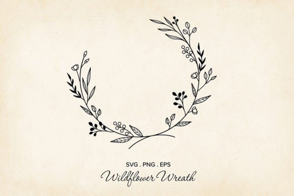 Vector Floral Wreath: The Floral Wreath SVG for Modern Projects